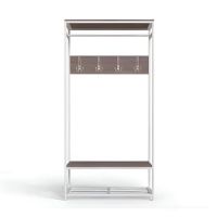 Вешалка напольная Ferrum-decor Трелис 15 180x90x38 ДСП белый Дуб Сонома Трюфель 16мм (FRD-104371)