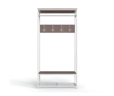 Вешалка напольная Ferrum-decor Трелис 15 180x90x38 ДСП белый Дуб Сонома Трюфель 16мм (FRD-104371)