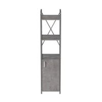 Етажерка 3/34 Ferrum-decor Серії Конект із тумбою 144x34x28 Сірий ДСП Бетон (FRD-104441)