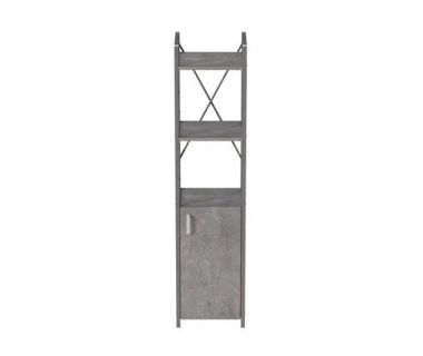 Етажерка 3/34 Ferrum-decor Серії Конект із тумбою 144x34x28 Сірий ДСП Бетон (FRD-104441)