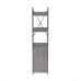 Етажерка 3/34 Ferrum-decor Серії Конект із тумбою 144x34x28 Сірий ДСП Бетон (FRD-104441)