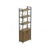 Етажерка 4/60 Ferrum-decor Серії Конект з тумбою 179x60x28 Чорний ДСП Артизан (FRD-104489)