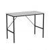 Письмовий стіл TIME Тайм Ferrum-decor 750x1000x500 Чорний метал ДСП Білий 16 мм (FRD-104864)