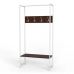 Вешалка напольная Ferrum-decor Трелис 12 180x90x38 белый ДСП Венге 16мм (FRD-105514)