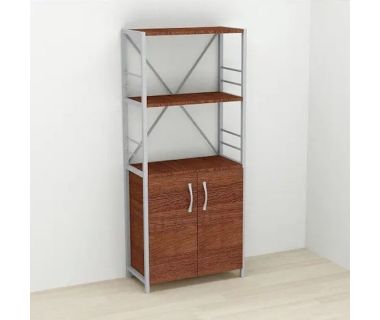 Етажерка 3/60 Ferrum-decor Серії Конект із тумбою 144x60x28 Сірий ДСП Венге (FRD-105533)