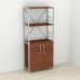 Етажерка 3/60 Ferrum-decor Серії Конект із тумбою 144x60x28 Сірий ДСП Венге (FRD-105533)