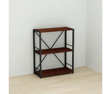 Етажерка 3/60 Ferrum-decor Серії Коннект 73x60x28 чорний ДСП Венге 16мм (FRD-105549)