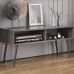 Тумба под ТВ Невада Ferrum-decor 45x100x38 Черный металл ДСП Сосна Кембра 16 мм (FRD-106720)