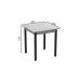 Стол кухонный Ferrum-decor Агата 75x90x90 Черный ДСП Бетон 16мм (FRD-105563)