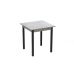 Стол кухонный Ferrum-decor Агата 75x90x90 Черный ДСП Бетон 16мм (FRD-105563)