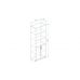 Шафа Анжело Ferrum-decor на 5 полиць з 2 дверима 1900x800x380 ДСП Біла 16 мм (FRD-105061)