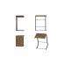 Столик Терри Ferrum-decor 650x440x330 Черный металл ДСП Дуб Артизан 16 мм (FRD-104653)