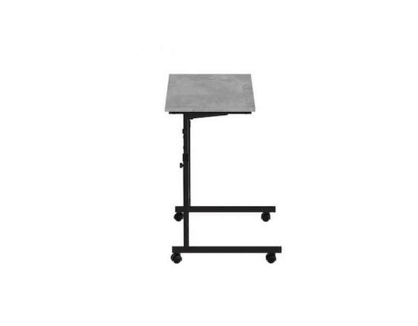 Стіл приставний Ferrum-decor Аміго 62x60x40 метал Чорний ДСП Бетон 16мм (FRD-102532)