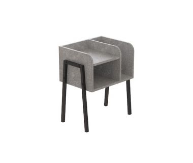 Тумба модульна Ferrum-decor Амелі 540x450x320 метал Чорний ДСП Бетон 16 мм (FRD-103010)