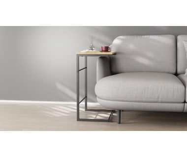 Столик Терри Ferrum-decor 650x440x330 Черный металл ДСП Дуб Артизан 16 мм (FRD-104653) Столик Терри Ferrum-decor 650x440x330 Черный металл ДСП Дуб Артизан 16 мм (FRD-104653)