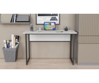 Компьютерный стол Ferrum-decor Коди 75x140x70 черный ДСП Белый 16мм (FRD-103781)