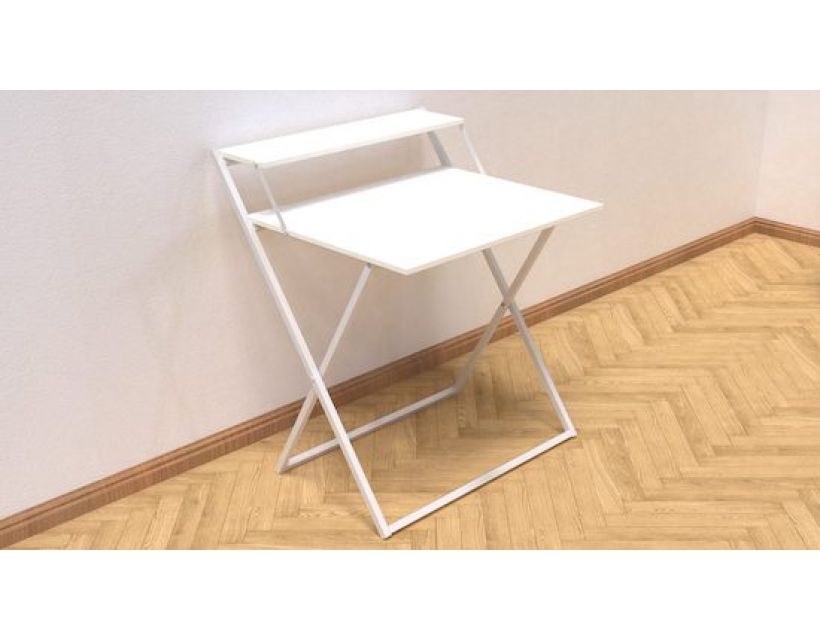 Стіл трансформер Компакт 2 Ferrum-decor 750x790x720 Білий метал ДСП Білий 16 мм (FRD-104697)