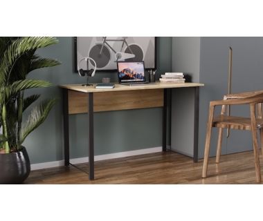 Компьютерный стол Ferrum-decor Курт 75x140x70 черный ДСП Дуб Сонома 16мм (FRD-103943)