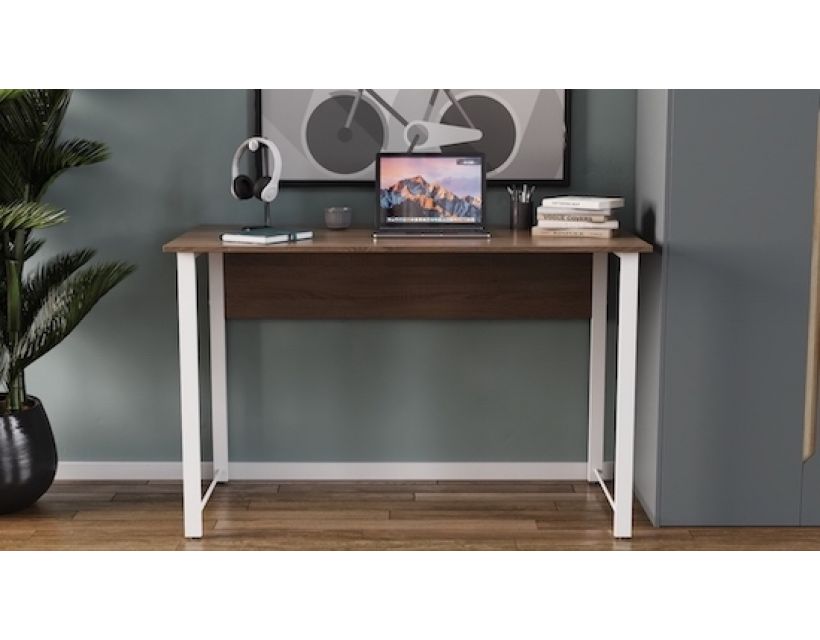 Комп'ютерний стіл Ferrum-decor Курт 75x120x70 білий ДСП Дуб Сонома Труфель 16мм (FRD-102238)