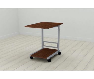 Стіл приставний Ferrum-decor Френа 62x40x60 метал Сірий ДСП Венге 16мм (FRD-105400)