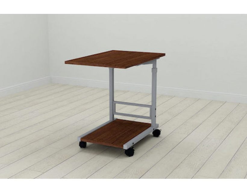 Стіл приставний Ferrum-decor Френа 62x40x60 метал Сірий ДСП Венге 16мм (FRD-105400)