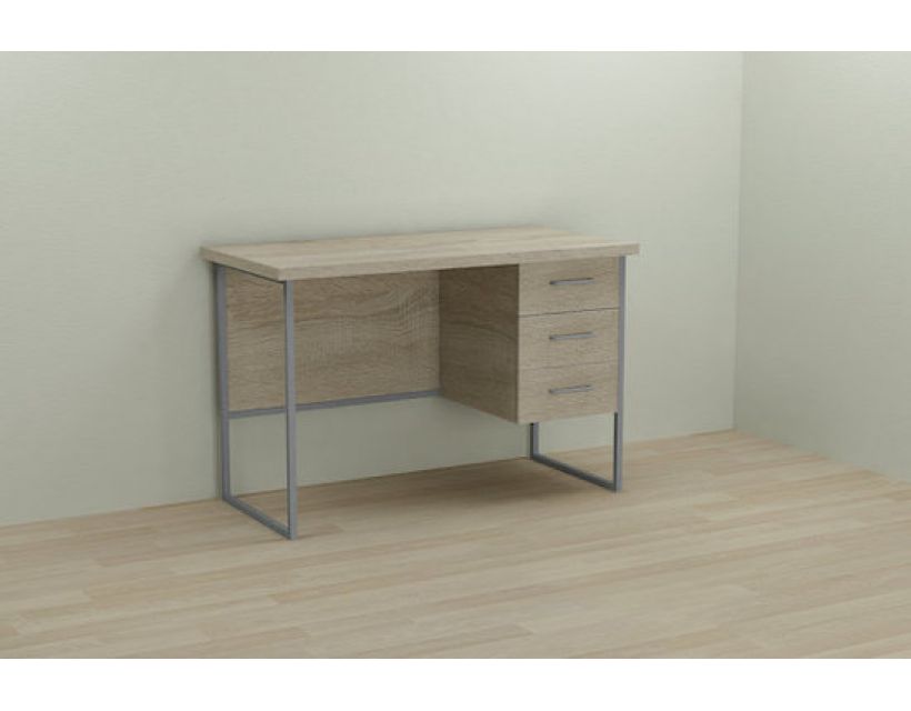 Комп'ютерний стіл Ferrum-decor Гаррі 75x120x70 сірий ДСП Дуб Сонома 32мм (FRD-101477)