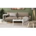 Стол журнальный приставной Терри Комбо Ferrum-decor 345x662x440 Белый металл ДСП Белый 16 мм (FRD-105143)