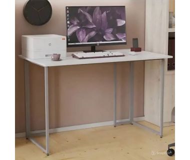 Компьютерный стол Ferrum-decor Ханна 75x140x70 серый ДСП Белый 16мм (FRD-101441) Компьютерный стол Ferrum-decor Ханна 75x140x70 серый ДСП Белый 16мм (FRD-101441)