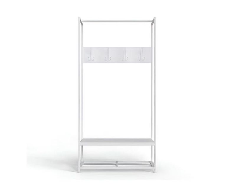 Вішалка для підлоги Ferrum-decor Треліс 13 180x90x38 білий ДСП Білий 16мм (FRD-104331)