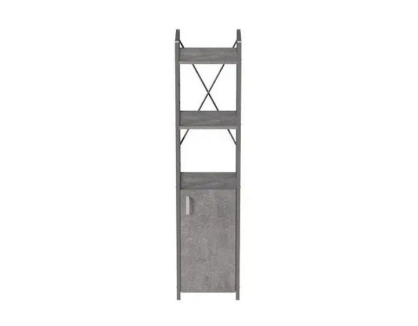 Етажерка 3/34 Ferrum-decor Серії Конект із тумбою 144x34x28 Сірий ДСП Бетон (FRD-104441)