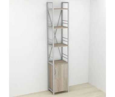 Этажерка 4/34 Ferrum-decor Серии Конект с тумбой 179x34x28 Серый ДСП Сонома Трюфель (FRD-104481)