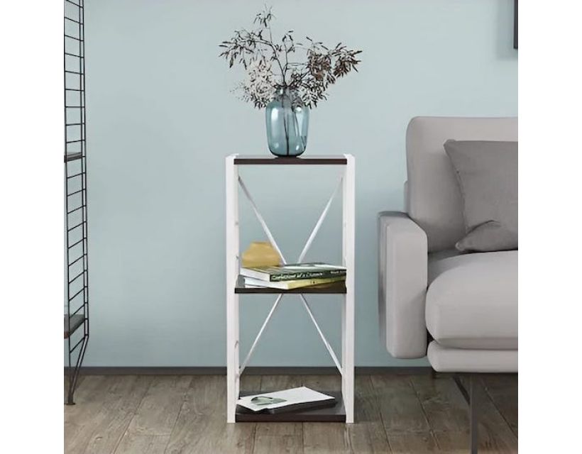 Этажерка 3/34 Ferrum-decor Серии Коннект 73x34x28 белый ДСП Венге 16мм (FRD-105523)
