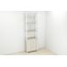 Этажерка 4/60 Ferrum-decor Серии Конект с тумбой 179x60x28 Белый ДСП Сонома (FRD-104494)