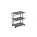 Этажерка на колесиках Ferrum-decor Камило 75x40x60 металл Серый ДСП Бетон 16мм (FRD-102553)