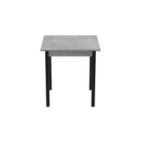 Стол кухонный Ferrum-decor Агата 75x90x90 Черный ДСП Бетон 16мм (FRD-105563)