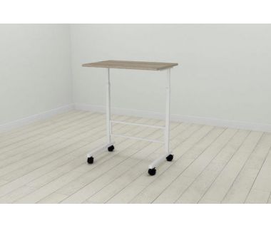 Стіл приставний Ferrum-decor Аміго 62x60x40 метал Білий ДСП Дуб Дуб Сонома Трюфель 16мм (FRD-102537)