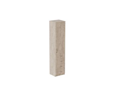 Пенал Анжело Ferrum-decor на 3 полиці з дверима та 4 ящиками 1900x400x380 ДСП Дуб Артизан 16 мм (FRD-104931)