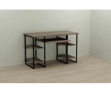 Компьютерный стол Ferrum-decor Тим 75x140x60 черный ДСП Дуб Сонома Труфель 32мм (FRD-103967) Компьютерный стол Ferrum-decor Тим 75x140x60 черный ДСП Дуб Сонома Труфель 32мм (FRD-103967)