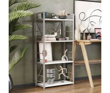 Этажерка 4/60 Ferrum-decor Серии Коннект 120x60x28 серый ДСП Белый 16мм (FRD-104248)