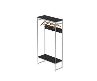Вешалка напольная Ferrum-decor Трелис 14 180x90x38 белый ДСП Венге 16мм (FRD-104354) Вешалка напольная Ferrum-decor Трелис 14 180x90x38 белый ДСП Венге 16мм (FRD-104354)