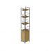 Этажерка 4/34 Ferrum-decor Серии Конект с тумбой 179x34x28 Серый ДСП Артизан (FRD-104482)