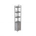 Етажерка 4/34 Ferrum-decor Серії Конект із тумбою 179x34x28 Сірий ДСП Бетон (FRD-104483)