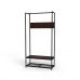 Вешалка напольная Ferrum-decor Трелис 13 180x90x38 черный ДСП Венге 16мм (FRD-105520)