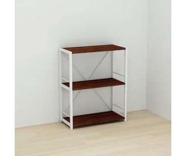 Этажерка 3/60 Ferrum-decor Серии Коннект 73x60x28 белый ДСП Венге 16мм (FRD-105524)