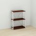 Етажерка 3/60 Ferrum-decor Серії Коннект 73x60x28 білий ДСП Венге 16мм (FRD-105524)