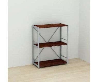 Этажерка 3/60 Ferrum-decor Серии Коннект 73x60x28 серый ДСП Венге 16мм (FRD-105542)