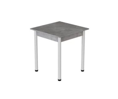 Стол кухонный Ferrum-decor Агата 75x70x70 Белый ДСП Бетон 16мм (FRD-105555)