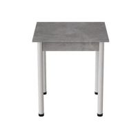 Стол кухонный Ferrum-decor Агата 75x80x80 Белый ДСП Бетон 16мм (FRD-105558)