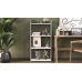 Етажерка 4/60 Ferrum-decor Серії Коннект 120x60x28 сірий ДСП Білий 16мм (FRD-104248)