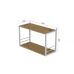 Книжкова полиця універсальна Ferrum-decor Стім 1 38x63x26 білий ДСП Дуб Артизан 16мм (FRD-104093)